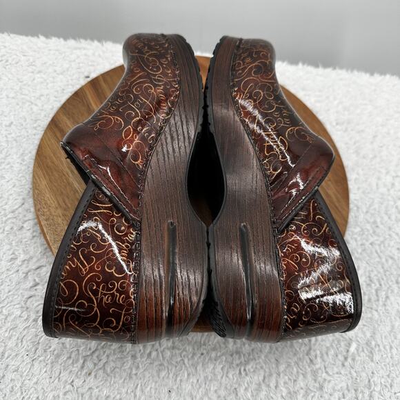 Dansko Shoes Womens US 9 39 Brown Limited Edition 30th Anniversary Clogs Leather - Picture 7 of 11